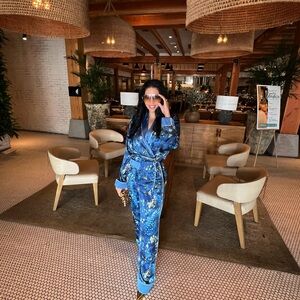 Blue Floral outfit (set)